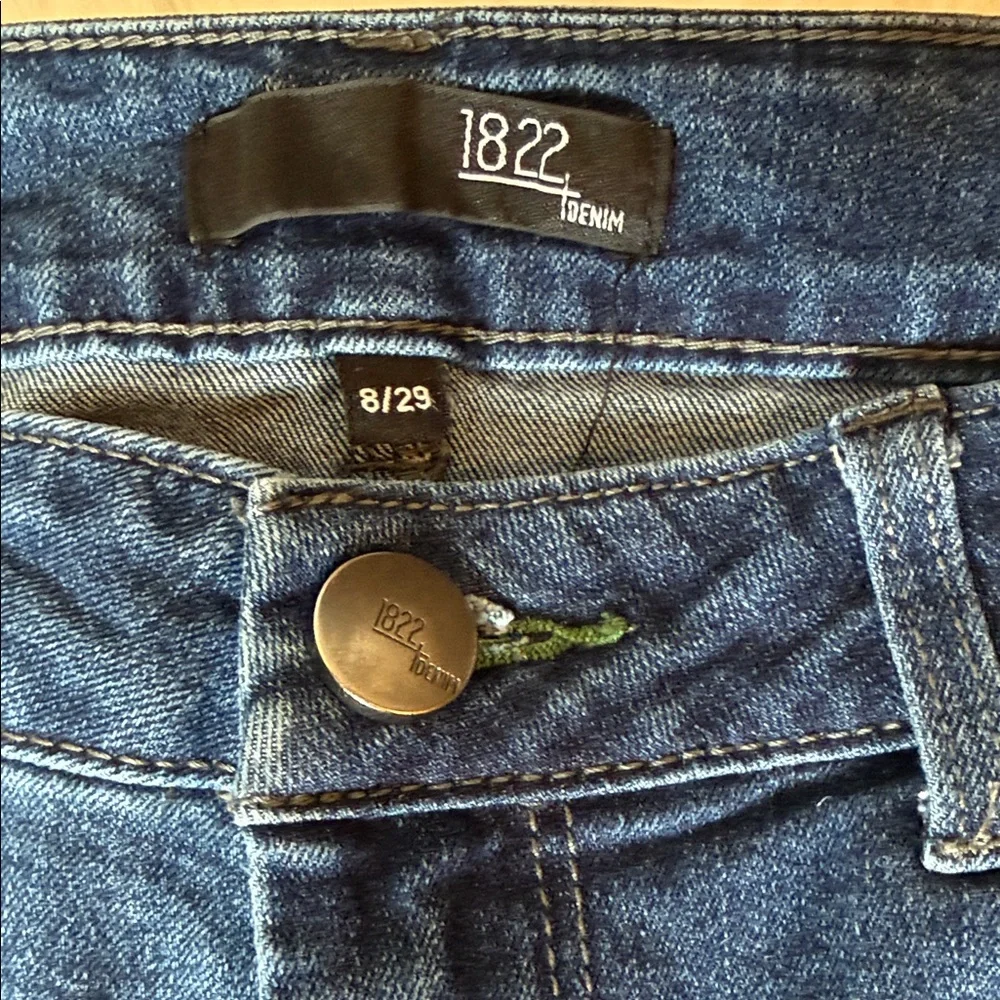 1822 Denim Dark Blue Skinny Jeans - Picture 6 of 7